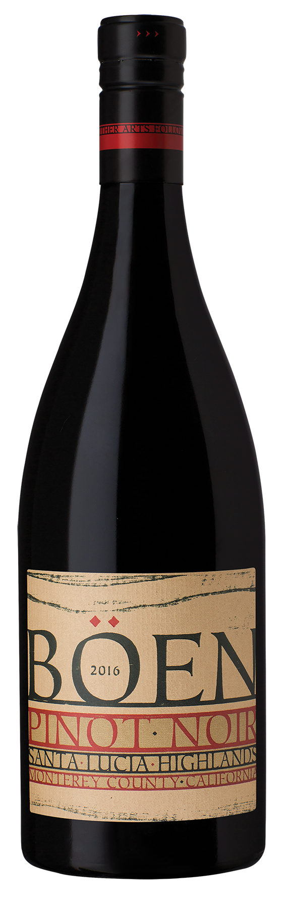 2016 BÖEN Santa Lucia Highlands Pinot Noir bottle shot